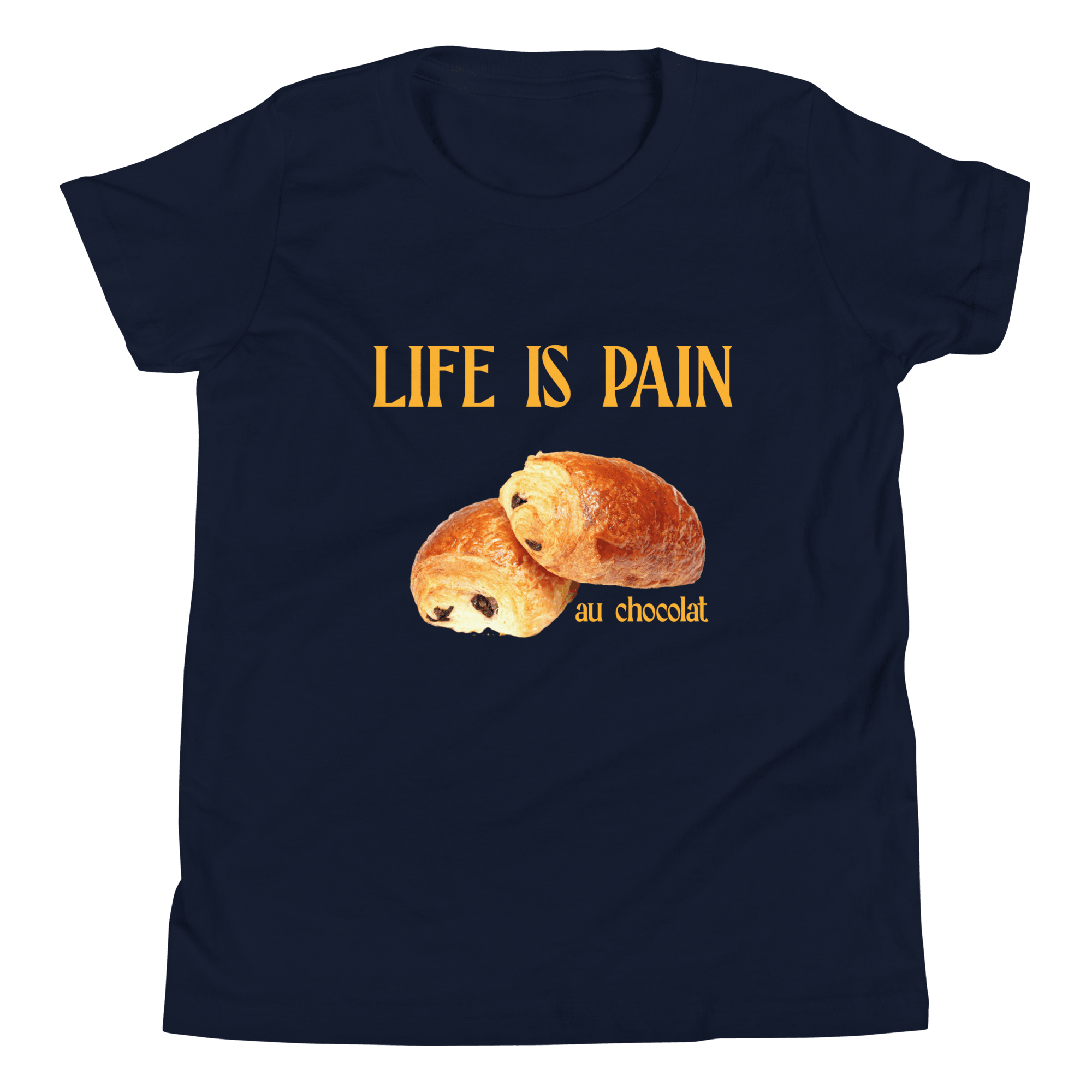 Life Is Pain (au Chocolat) Youth T-Shirt - Polychrome Goods 🍊