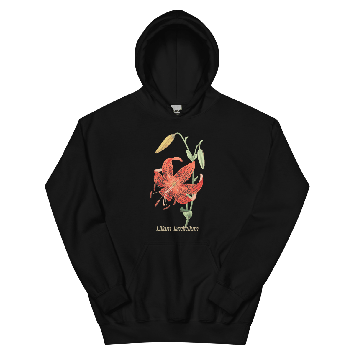 Lilium Lancifolium Tiger Lily Flower Hoodie - Polychrome Goods 🍊