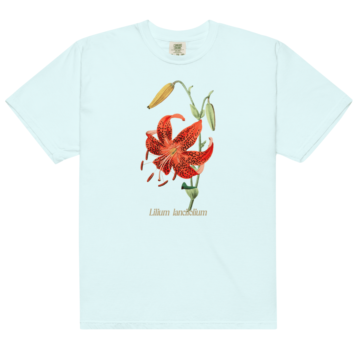 tiger lily goods Lilium Lancifolium Tiger Lily Flower Shirt Chambray / XL
