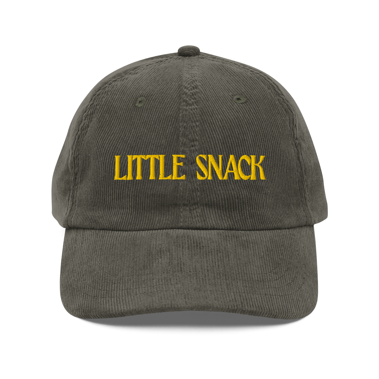 Little Snack Embroidered Corduroy Hat - Polychrome Goods