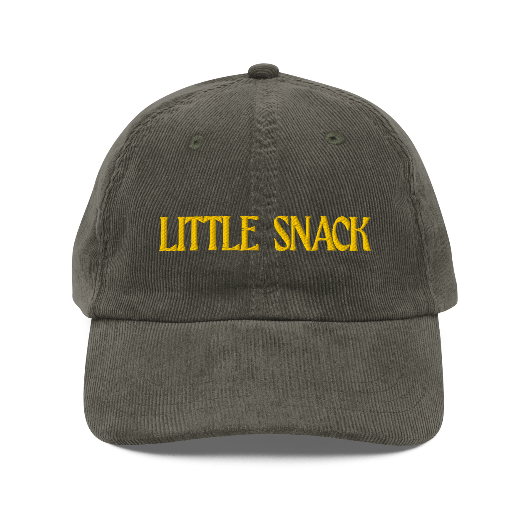 Little Snack Embroidered Corduroy Hat - Polychrome Goods