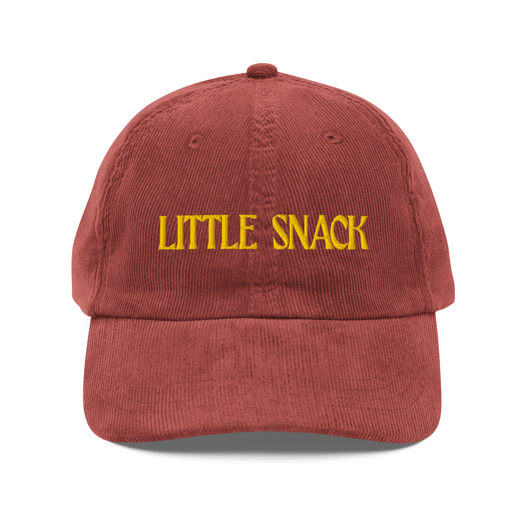 Little Snack Embroidered Corduroy Hat - Polychrome Goods