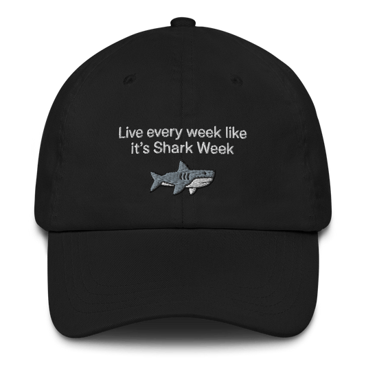 Live every week like it's Shark Week Embroidered Hat - Polychrome Goods 🍊