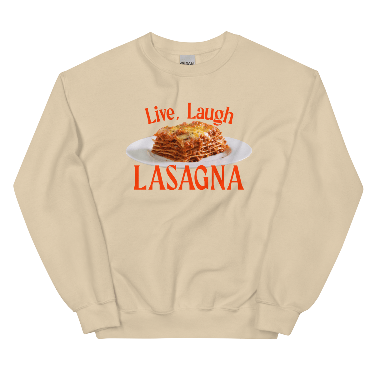 Live, Laugh, Lasagna - Polychrome Goods 🍊