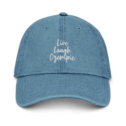 Live, Laugh, Ozempic Embroidered Hat - Polychrome Goods 🍊