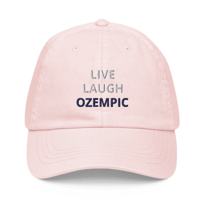 Live, Laugh, Ozempic Pastel Embroidered Dad Hat - Polychrome Goods 🍊