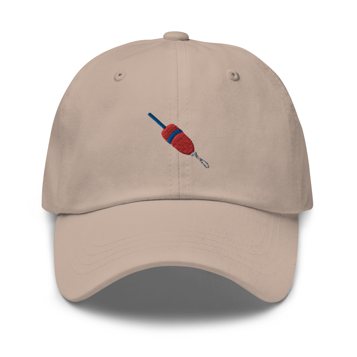 Lobster Buoy Embroidered Dad Hat - Red/Blue - Polychrome Goods 🍊