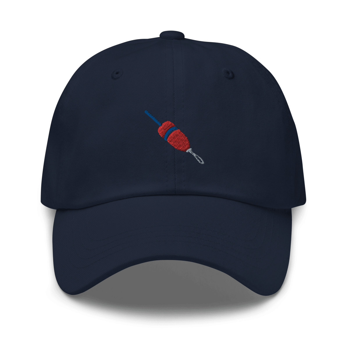 Lobster Buoy Embroidered Dad Hat - Red/Blue - Polychrome Goods 🍊