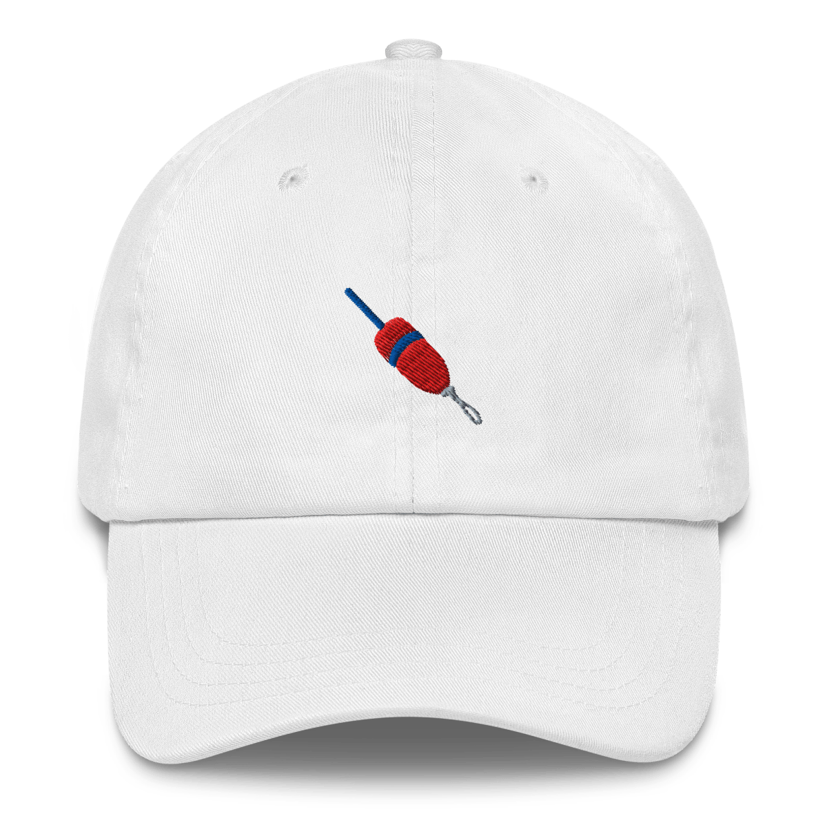 Lobster Buoy Embroidered Dad Hat - Red/Blue - Polychrome Goods 🍊