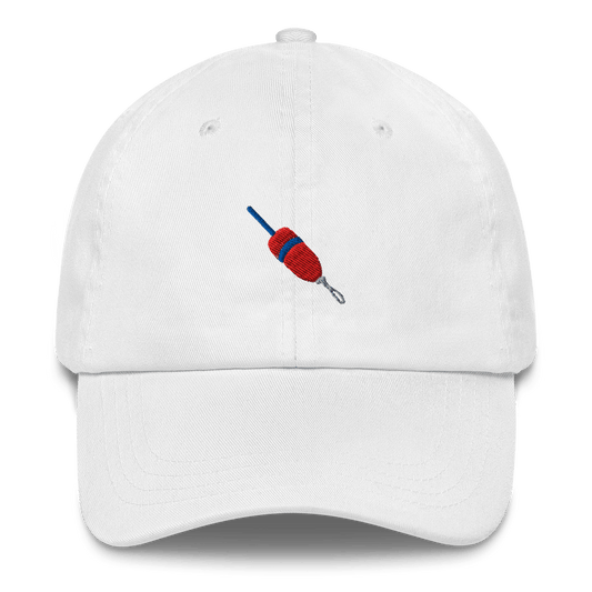 Lobster Buoy Embroidered Dad Hat - Red/Blue - Polychrome Goods 🍊