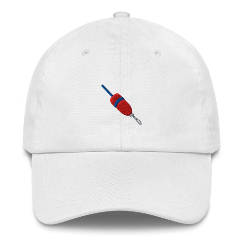 Lobster Buoy Embroidered Dad Hat - Red/Blue