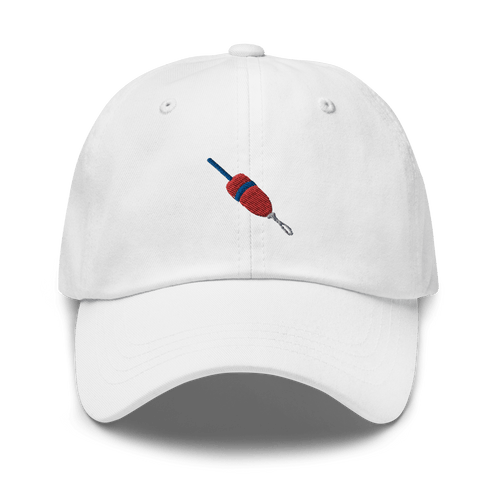 Lobster Buoy Embroidered Dad Hat - Red/Blue