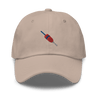 Lobster Buoy Embroidered Dad Hat - Red/Blue - Polychrome Goods 🍊