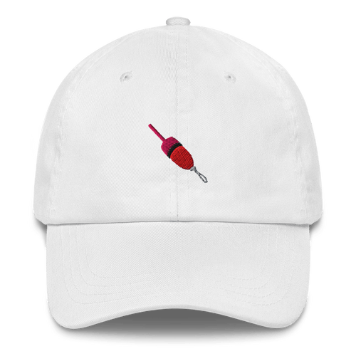 Lobster Buoy Embroidered Dad Hat - Red/Magenta