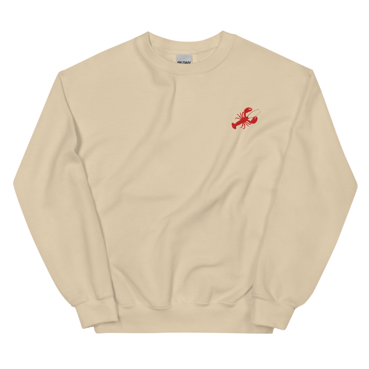 Lobster 🦞 Embroidered Sweatshirt - Polychrome Goods 🍊