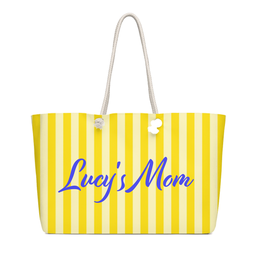 Striped Weekender Tote Bag - Personalize It!