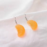Mandarin Orange Slice Earrings Polychrome Goods