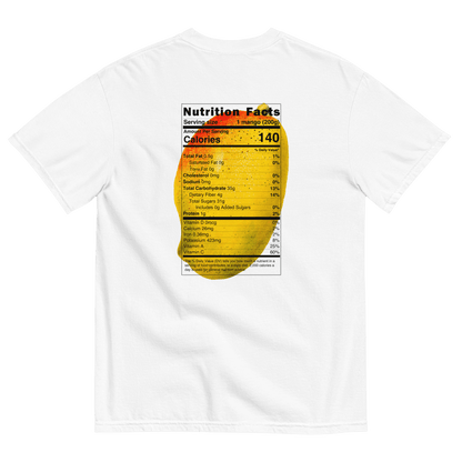 Mango 🥭 Nutrition Label Shirt - Polychrome Goods 🍊