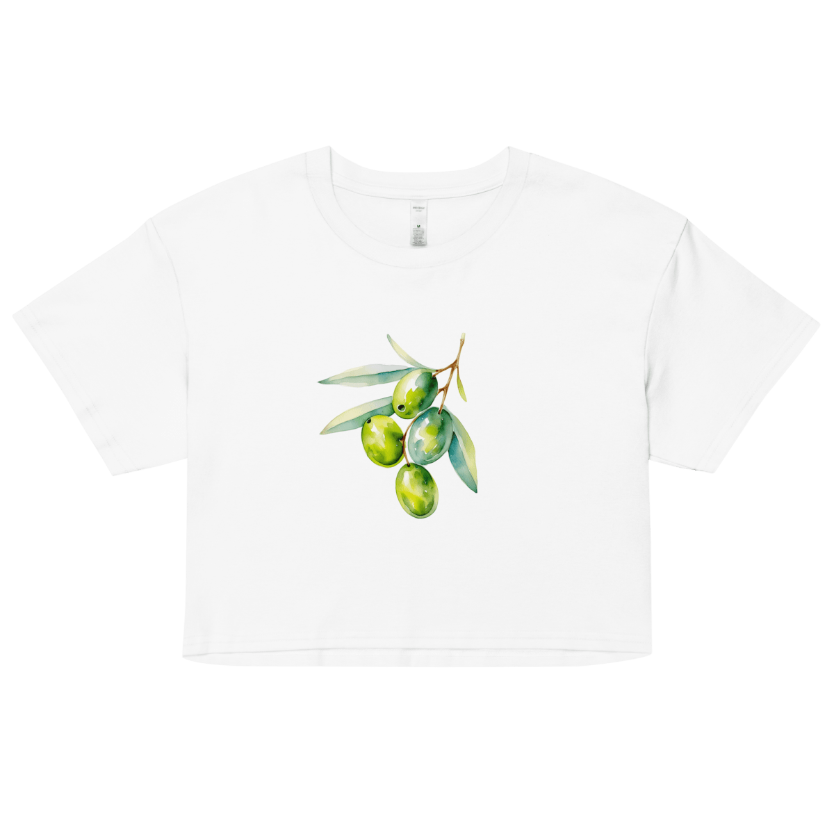 Mediterranean Olives Crop Top - Polychrome Goods 🍊