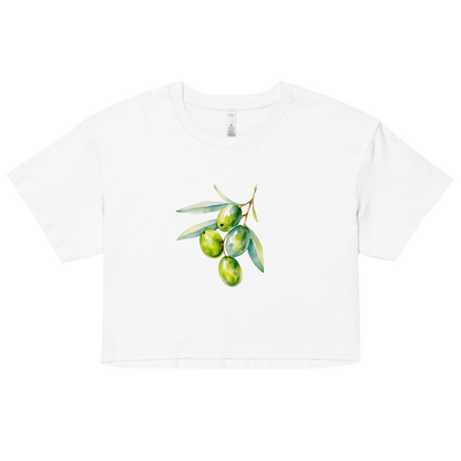 Mediterranean Olives Crop Top - Polychrome Goods 🍊