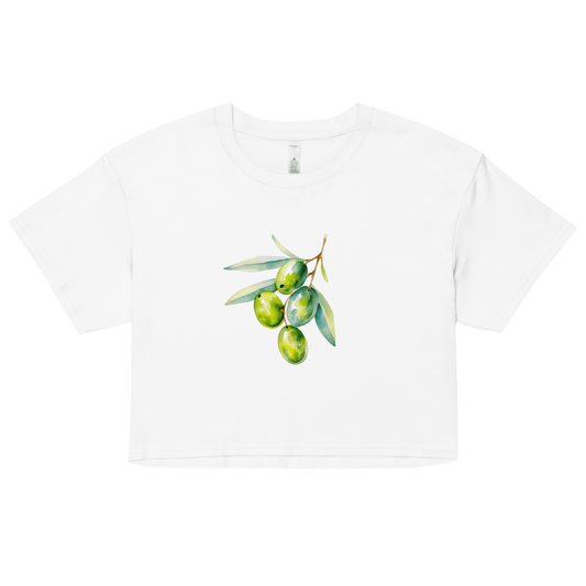 Mediterranean Olives Crop Top - Polychrome Goods 🍊