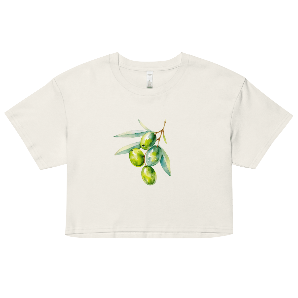 Mediterranean Olives Crop Top - Polychrome Goods 🍊