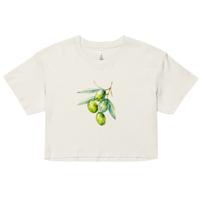 Mediterranean Olives Crop Top - Polychrome Goods 🍊