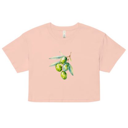 Mediterranean Olives Crop Top - Polychrome Goods 🍊