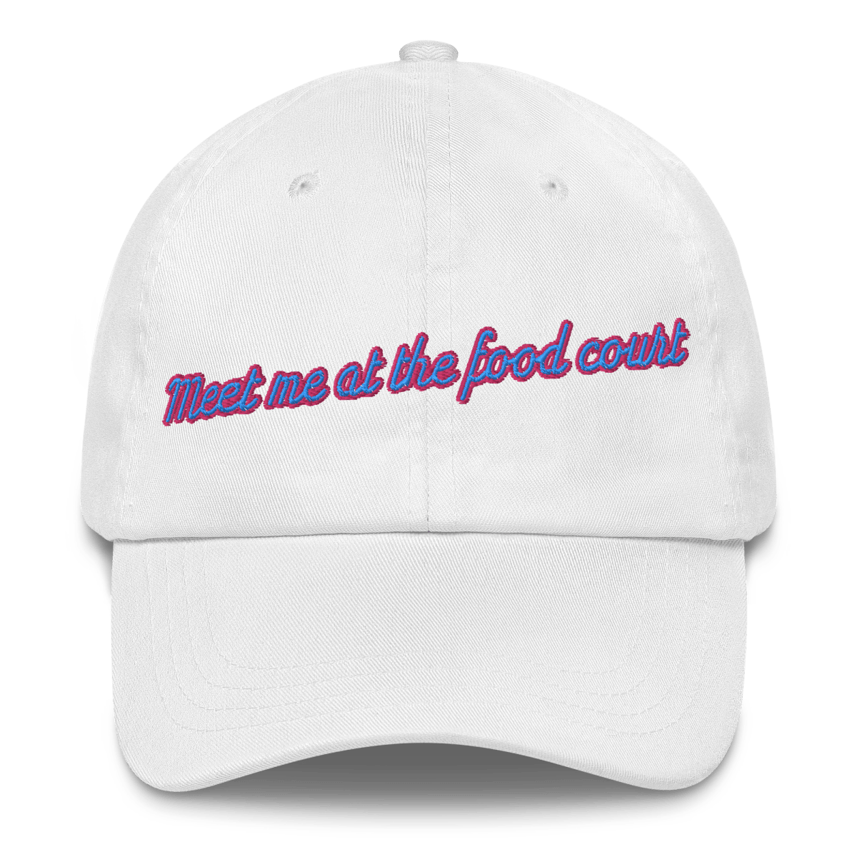 Meet me at the food court Embroidered Hat - Polychrome Goods 🍊