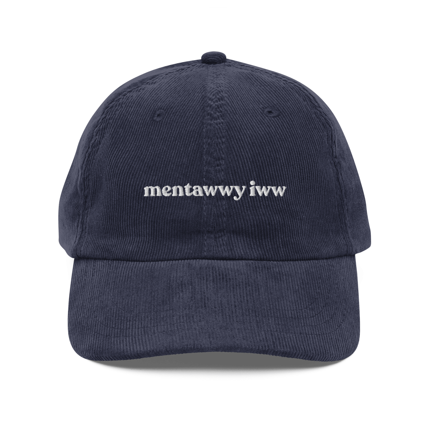 Mentawwy Iww Embroidered Corduroy Cap - Polychrome Goods