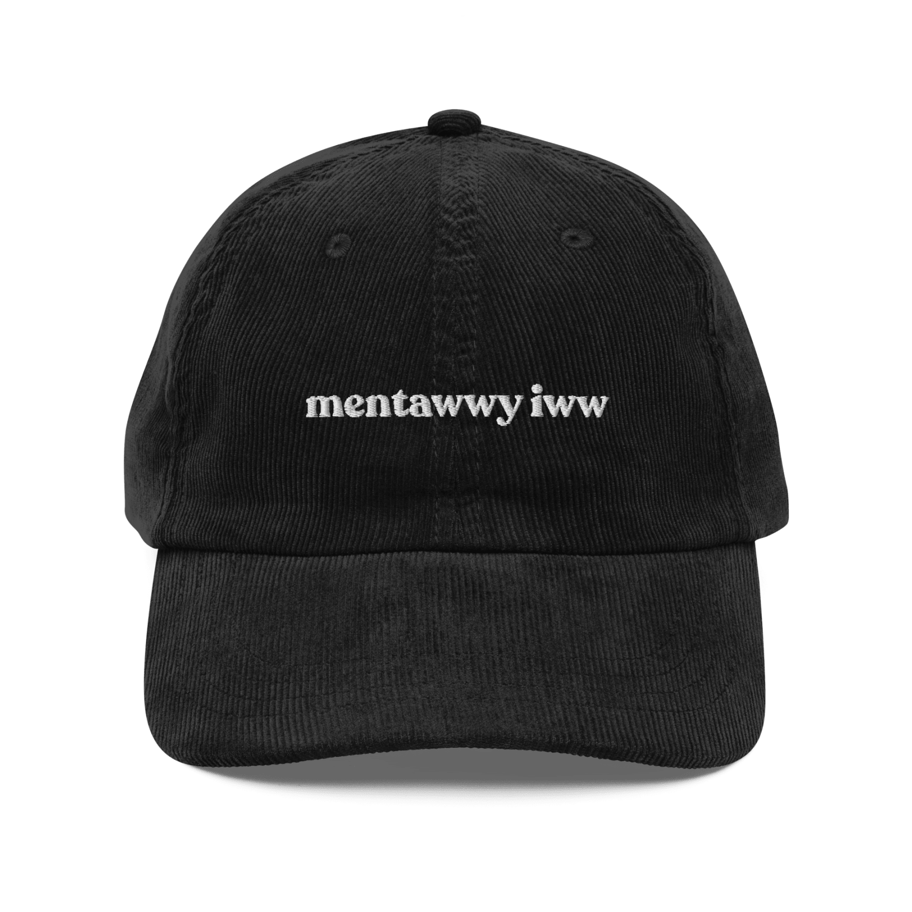 Mentawwy Iww Embroidered Corduroy Cap - Polychrome Goods