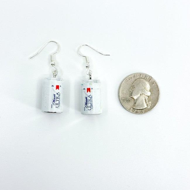 Michelob Ultra Beer Earrings - Polychrome Goods 🍊