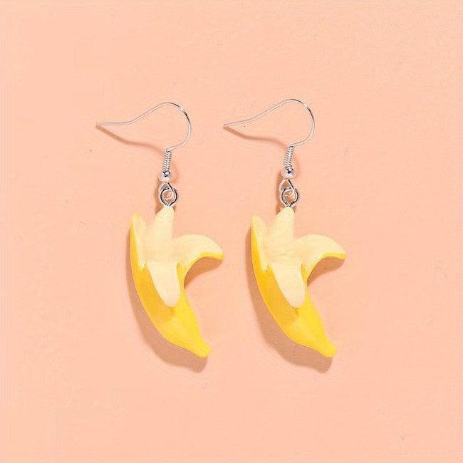 Mini Banana Earrings Polychrome Goods