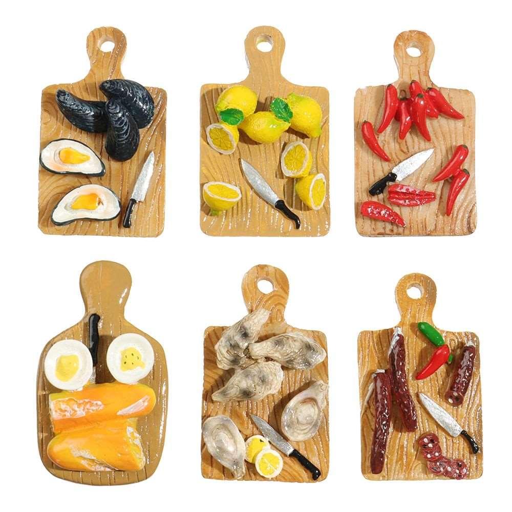 Mini Charcuterie Cutting Board Refrigerator Magnets - Polychrome Goods 🍊