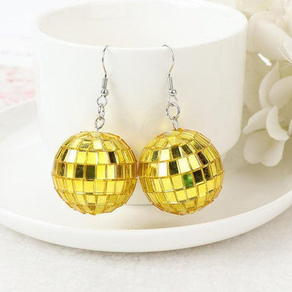 Mini Disco Ball Earrings - Polychrome Goods 🍊