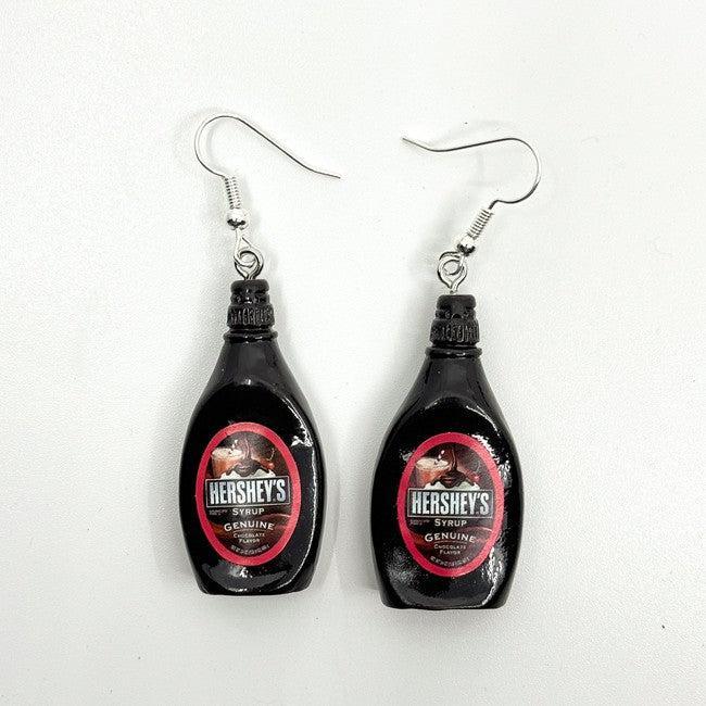 Mini Hershey's Chocolate Syrup Earrings - Polychrome Goods 🍊