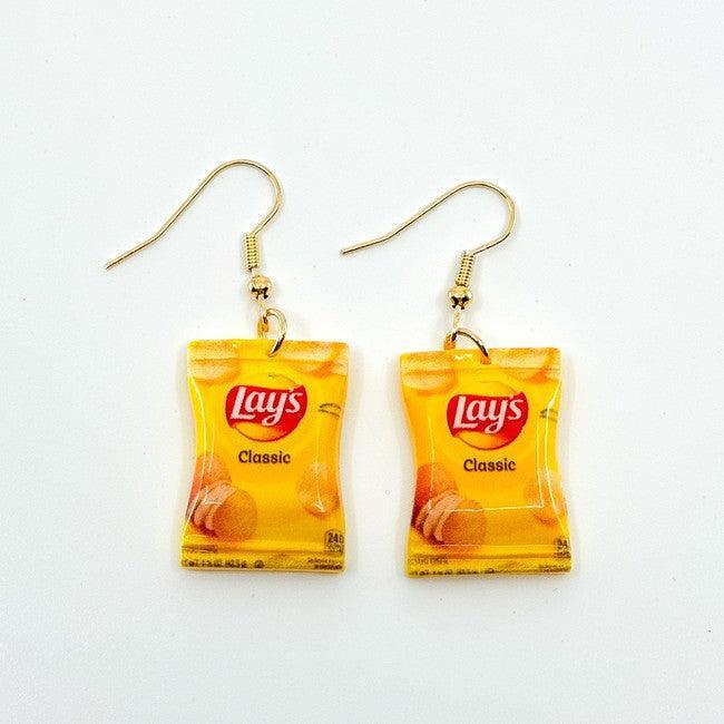 Mini Lays Potato Chip Earrings - Polychrome Goods 🍊