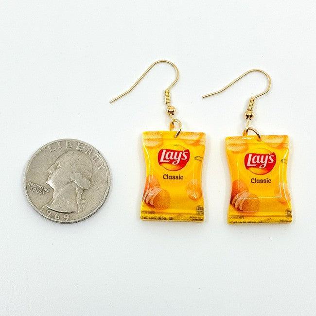 Mini Lays Potato Chip Earrings - Polychrome Goods 🍊