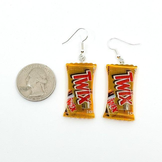 Mini Twix Candy Bar Earrings - Polychrome Goods 🍊