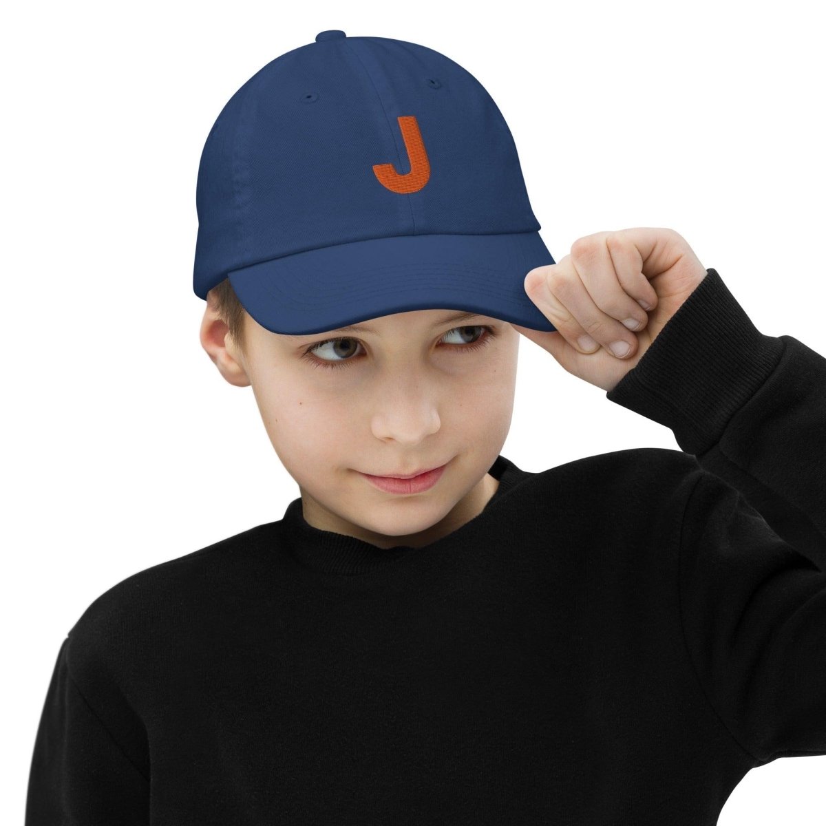 Monogram Embroidered Dad Hat for Kids - Personalized! - Polychrome Goods 🍊