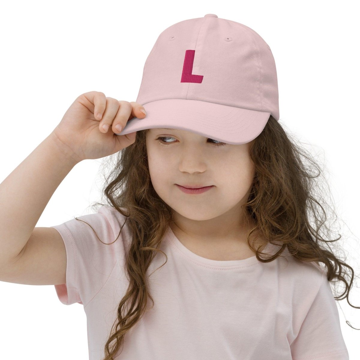 Monogram Embroidered Dad Hat for Kids - Personalized! - Polychrome Goods 🍊