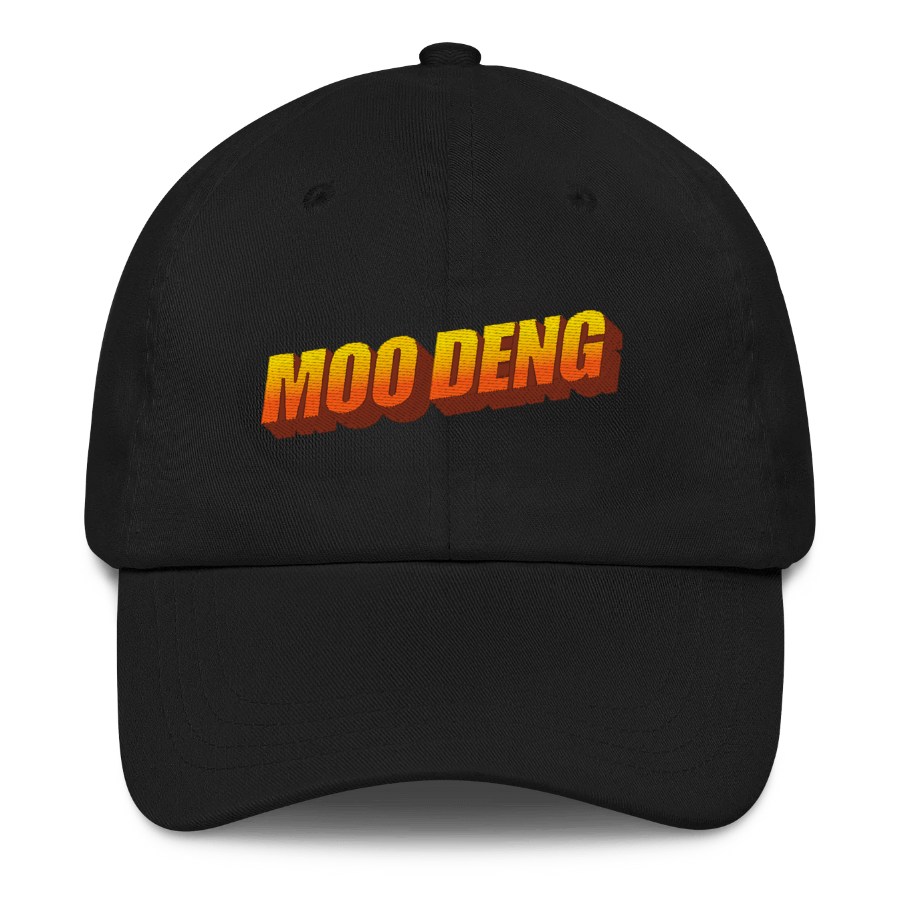 Moo Deng WordArt Embroidered Hat - Polychrome Goods 🍊