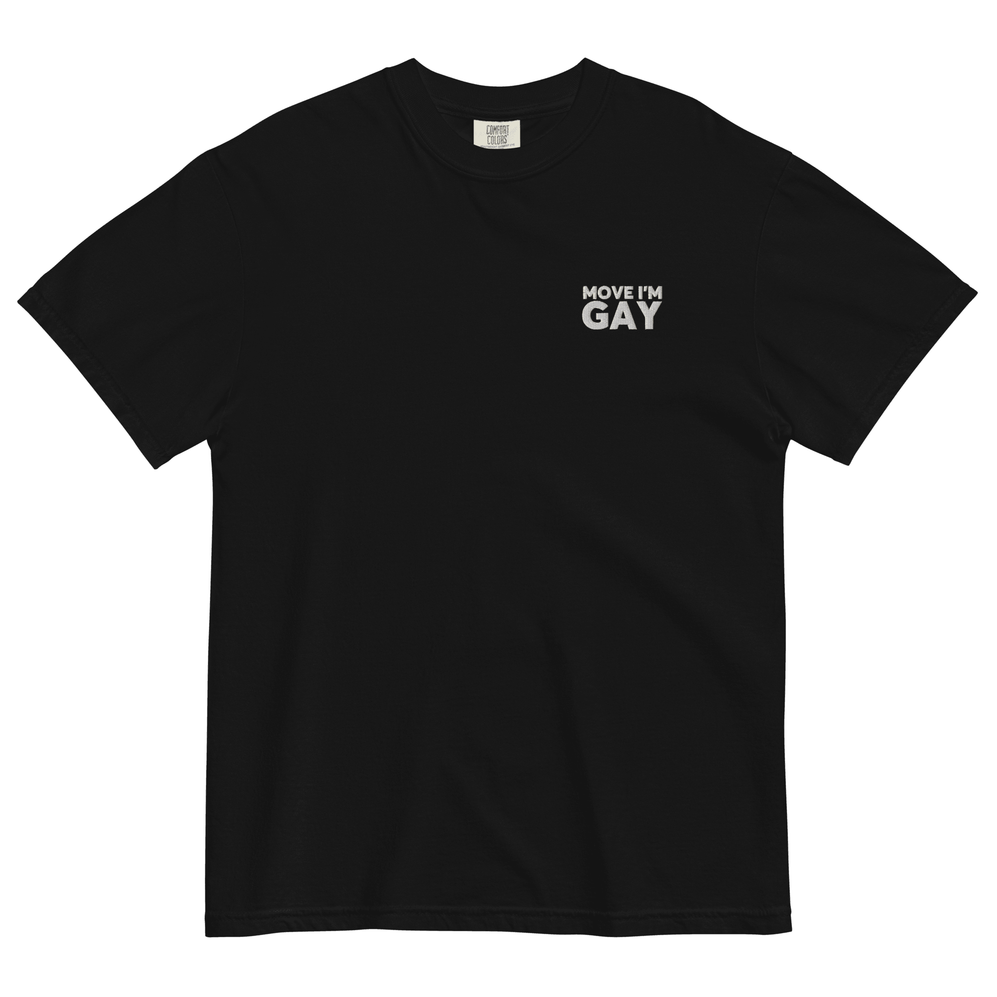 Move I'm GAY Embroidered Shirt for Pride - Polychrome Goods 🍊