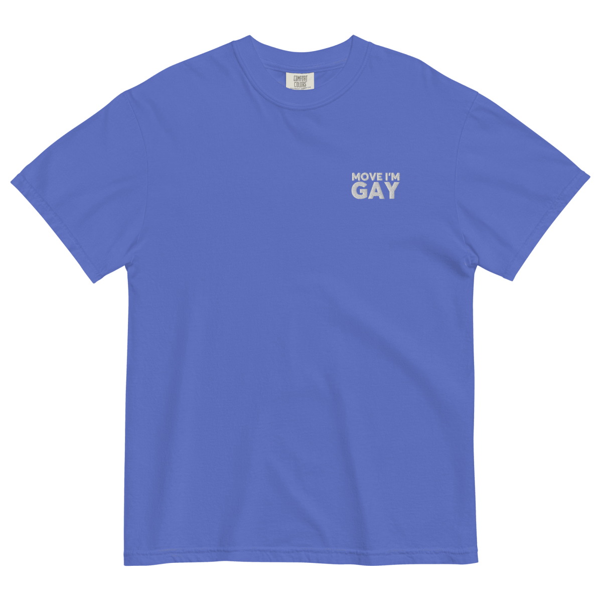 Move I'm GAY Embroidered Shirt for Pride - Polychrome Goods 🍊