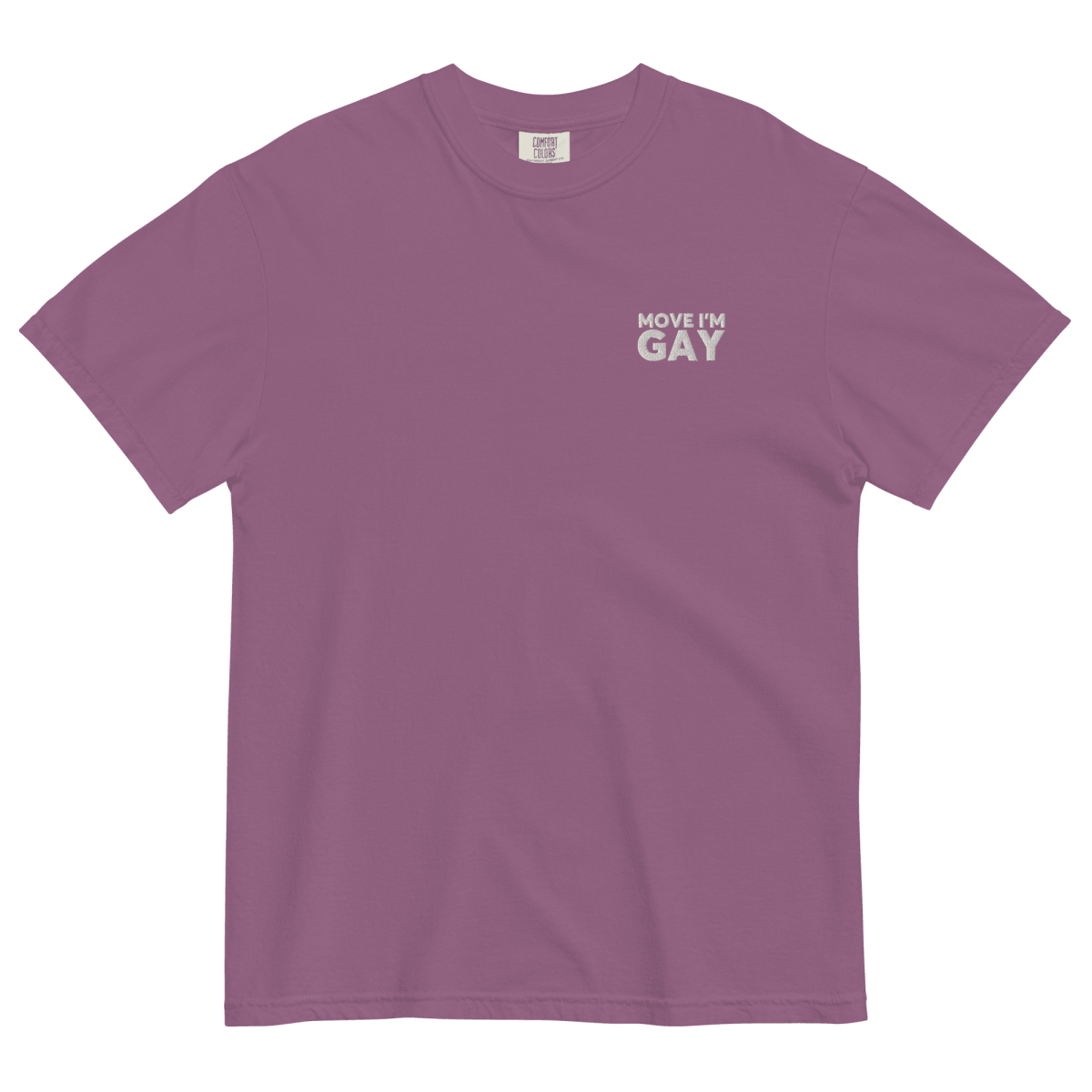 Move I'm GAY Embroidered Shirt for Pride - Polychrome Goods 🍊