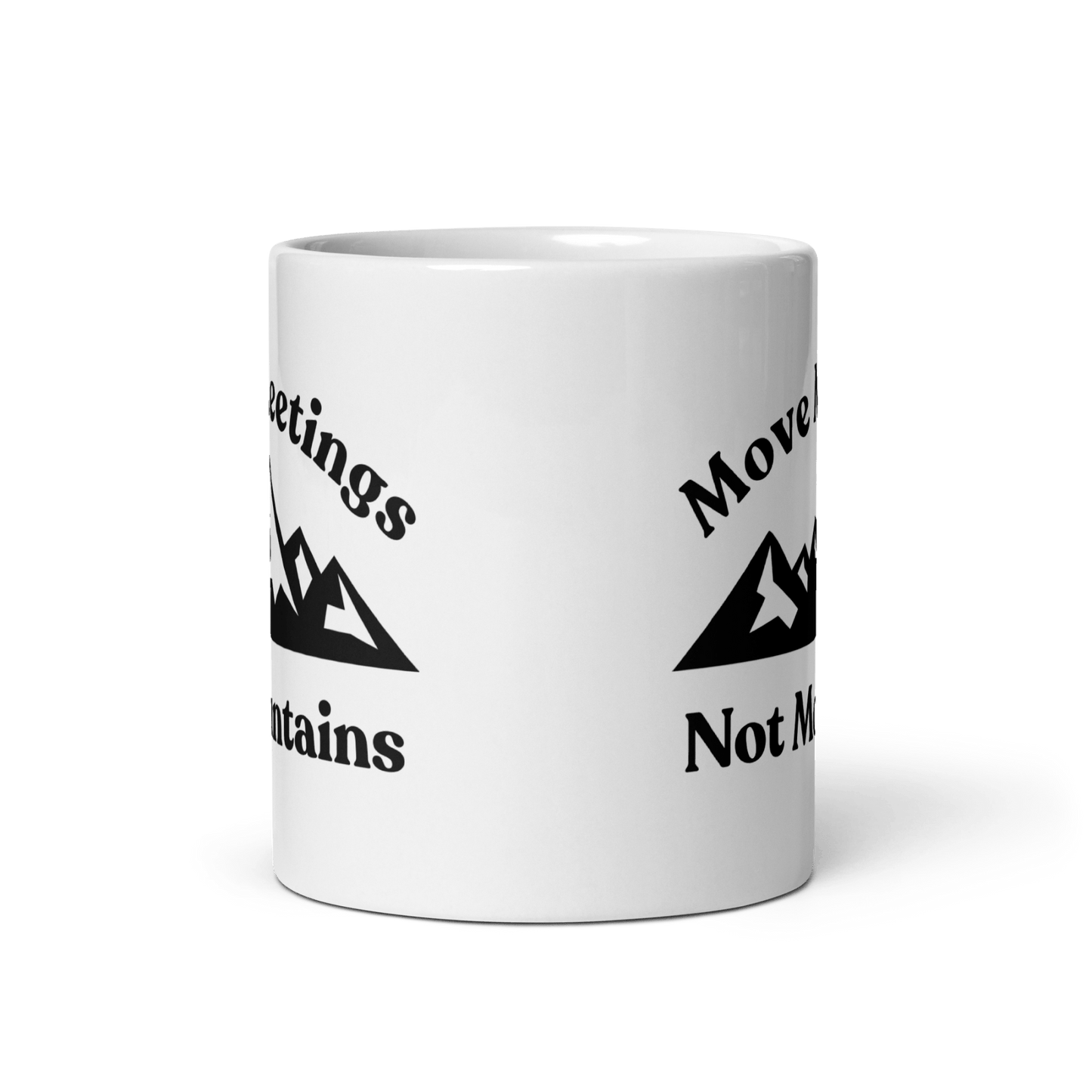 Move Meetings, Not Mountains Mug - Polychrome Goods