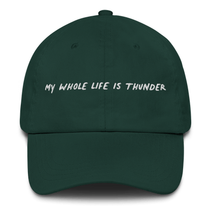 MY WHOLE LIFE IS THUNDER Embroidered Hat - Polychrome Goods 🍊