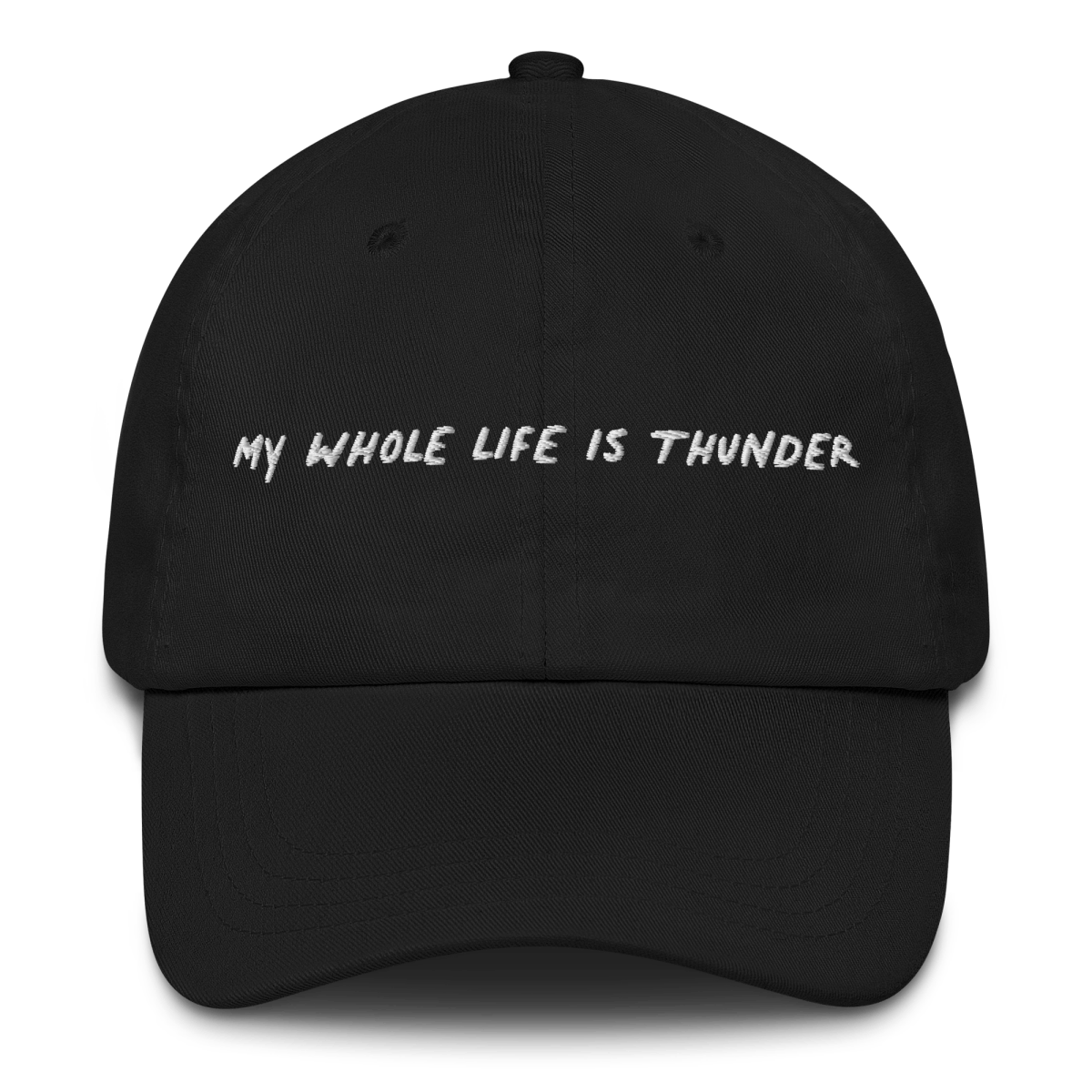 MY WHOLE LIFE IS THUNDER Embroidered Hat - Polychrome Goods 🍊