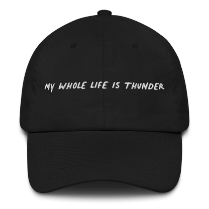 MY WHOLE LIFE IS THUNDER Embroidered Hat - Polychrome Goods 🍊