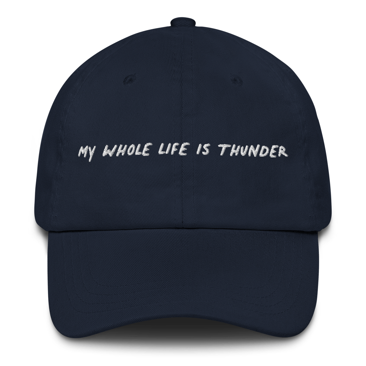 MY WHOLE LIFE IS THUNDER Embroidered Hat - Polychrome Goods 🍊